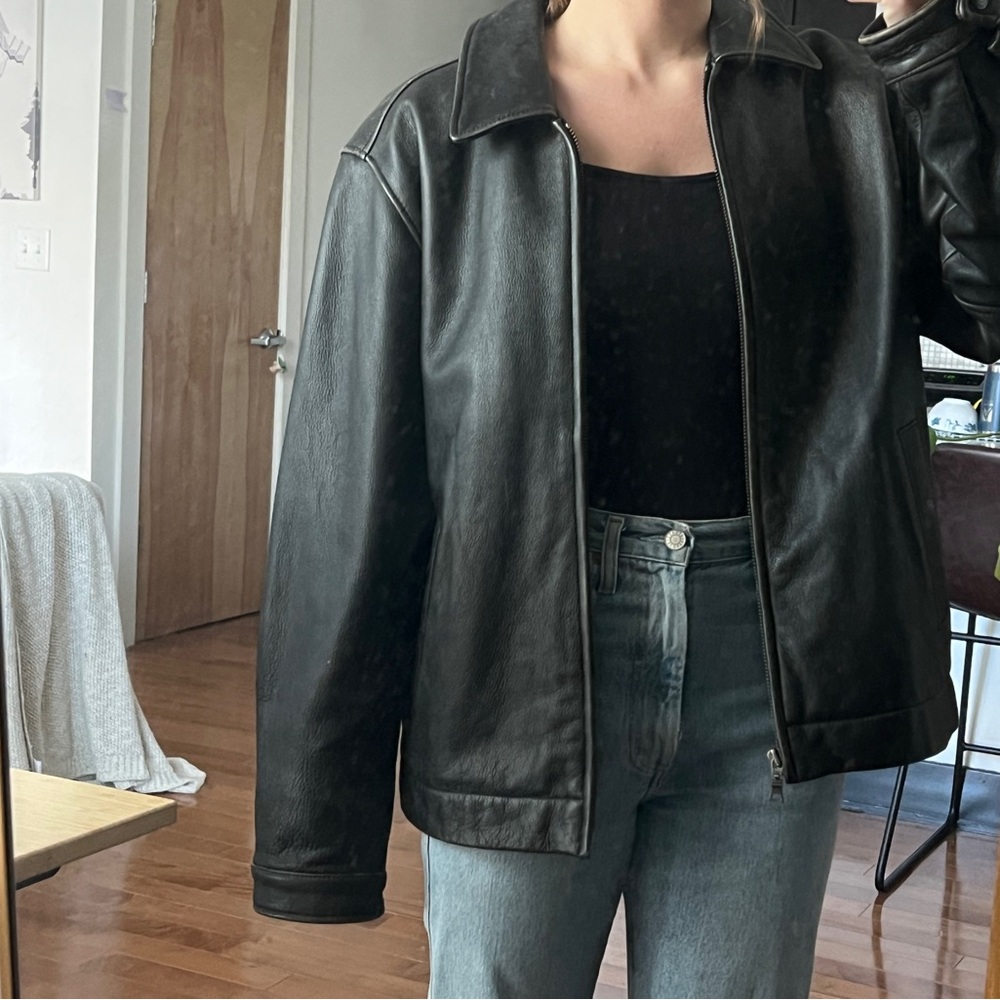 *SOLD* Eddie Bauer Brown Leather Jacket